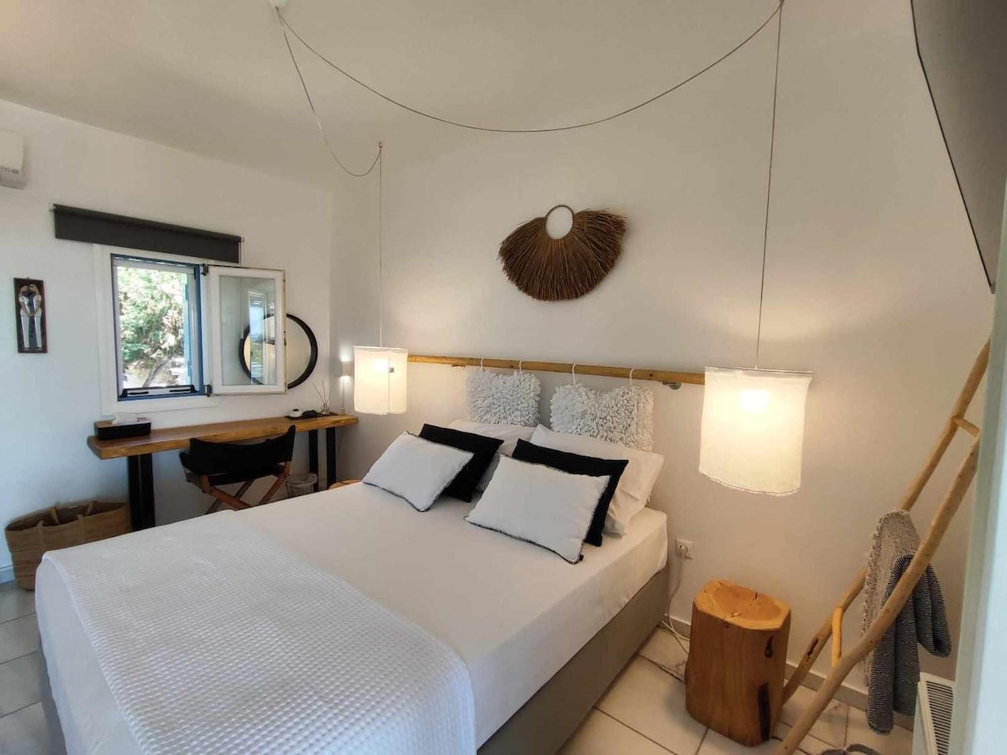 Island Magic - Seaview Villa With Jacuzzi Pool Ambelas Dış mekan fotoğraf