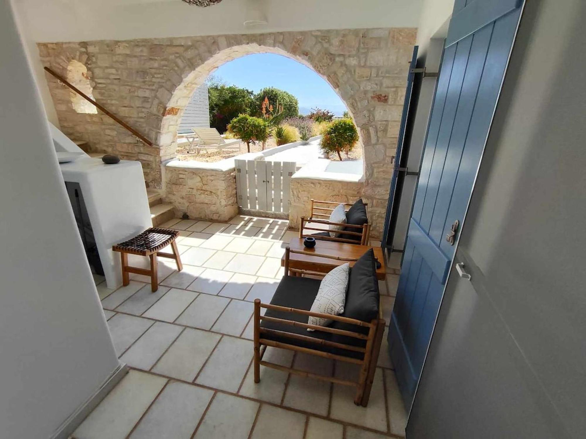 Island Magic - Seaview Villa With Jacuzzi Pool Ambelas Dış mekan fotoğraf
